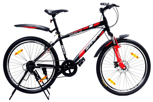 Count 26T (21 SPD) V/S Hybrid cycle Riverside 120 Grey Yellow