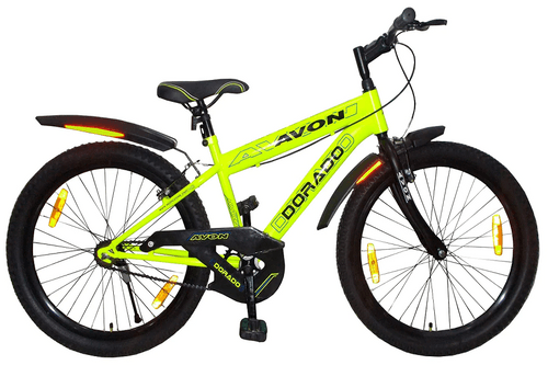 Dorado 24T Front Suspension V/S Hybrid cycle Riverside 120 Grey Yellow