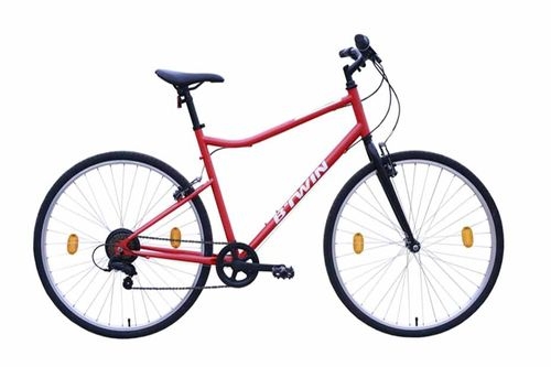 21 Shimano Gears Foldable Bicycles V/S Riverside 100 Red Hybrid cycle