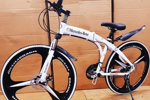 Edge White Mercedes Benz Folding Cycle V/S Hybrid cycle Riverside 120 Grey Yellow