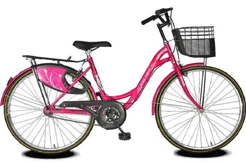 Miss India Velvet 26T V/S Riverside 100 Red Hybrid cycle