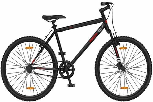 iBike Hardtail Large V/S Hybrid cycle Riverside 120 Grey Yellow